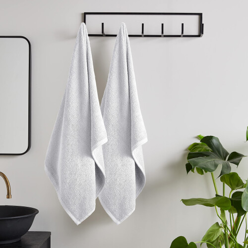 Catherine Lansfield Catherine Lansfield Quick Dry Cotton Bath Sheet Pair White