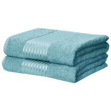 Rapport Home Windsor 2-Piece Towel Bale, Combed Cotton, Turquoise, 140 x 90 x 1 cm