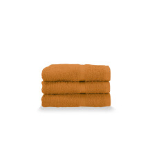 Gabel Guest Towels, Pure Hydrophilic Cotton Sponge, 40 x 60 cm, Burnt, Set of 3