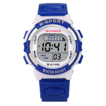 Kids Digital Watch With Alarm For Girls, Sports Style, One Size, Blue