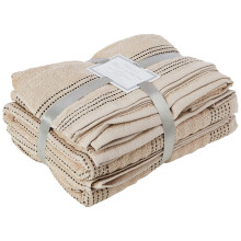 Rapport Home Spa 6-Piece Towel Bale, 100% Cotton-Taupe, Combed, 120 x 70 x 1 cm