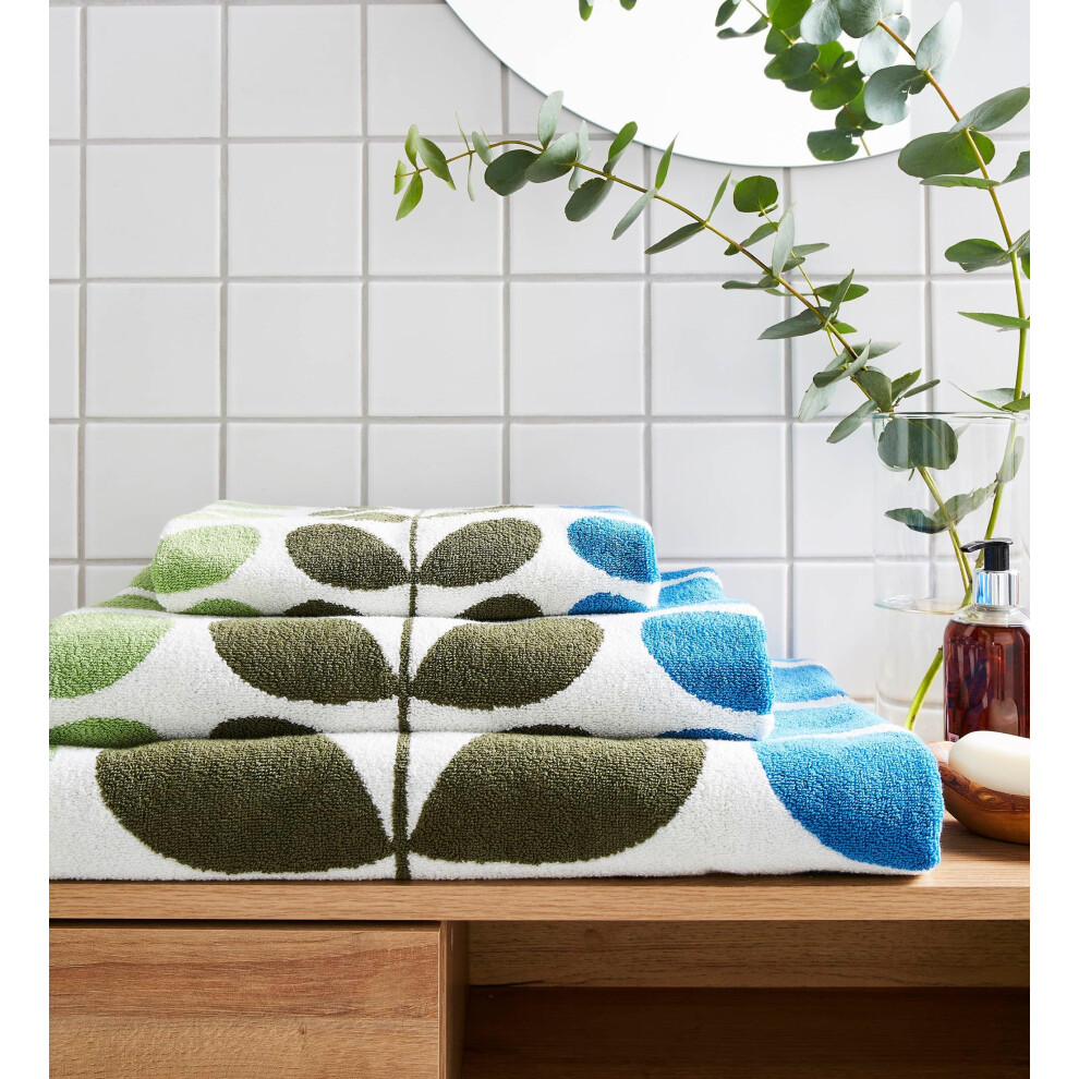 Orla Kiely Trio Stem Riviera Towelsbathroom Linen: Bath Towel, 70X125cm