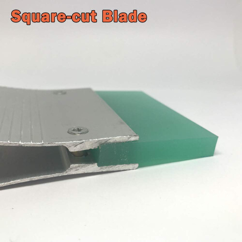Ergonomic Aluminum Screen Printing Squeegee Silver Aluminum Handle Rubber Blade 2