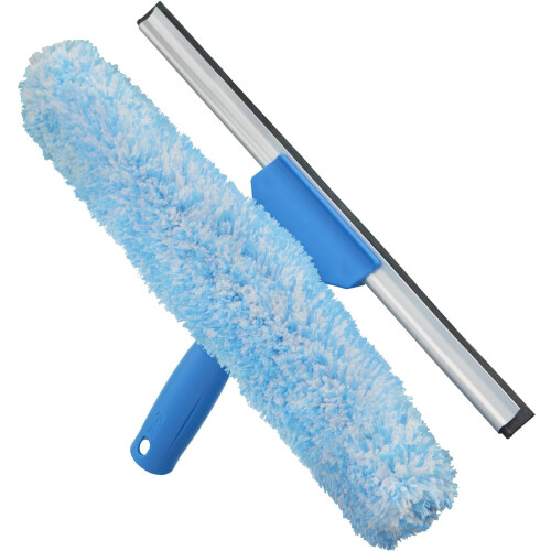 Unger Professional Microfiber Window Combi: 2-in-1 Professional Squeegee and Window Scrubber, 14"