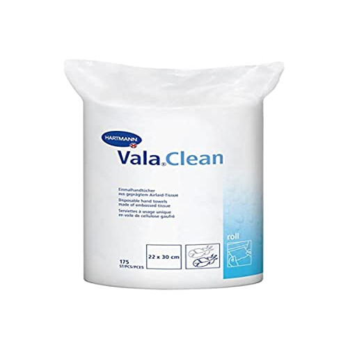 ValaClean Roll, Disposable Hand Towel on a Roll, 22x30cm, 175 Sheets