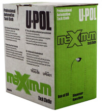 U-Pol Tack Cloths Pack of 50 Rags Sticky Tak Rag Paint Body Shop Wipe Boxed TRAG