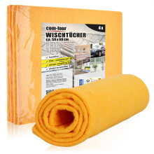 com-four? 4x professional cleaning cloth - absorbent cleaning cloth - car cleaning cloths - washable, lint-free, antibacterial (50x68-4 pieces -