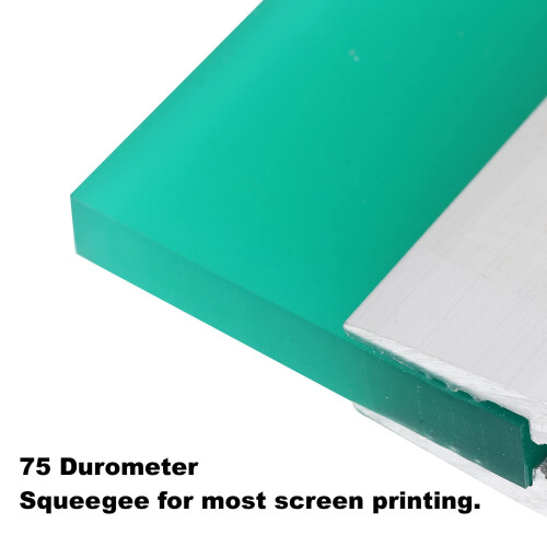 14 Inch Screen Printing Ink Squeegee with Aluminum Handle, 75 Durometer, Flat Squeegee for DIY Hand Printing, Flat Patterns 2