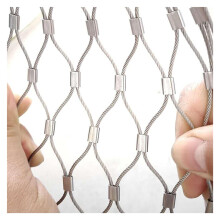 304 Stainless Steel Safety Net, 10cm Mesh Rope Net for Garden Plant Protection, Impact Resistant 0.8x8m