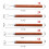 5pc Set Circle Ribbon Tools for Polymer Clay  Miniature Sculpting Tools 6