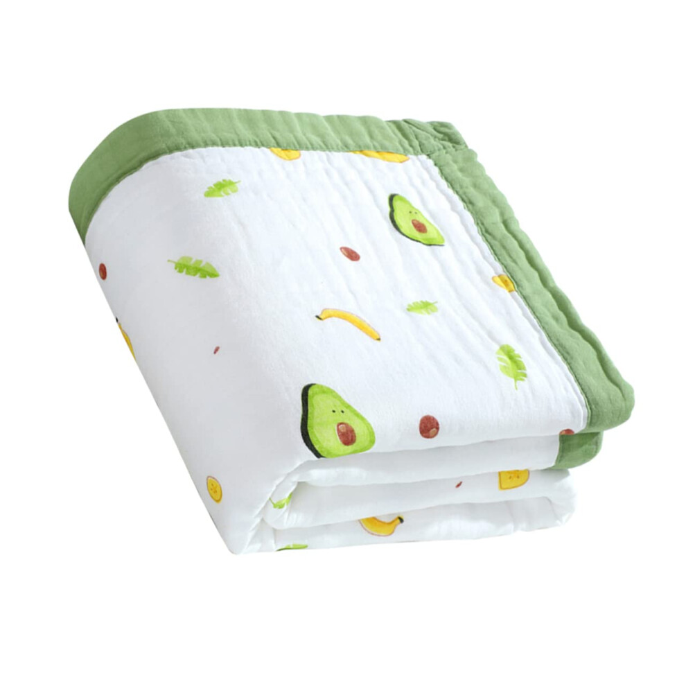 Cotton Bath Towel For Toddler Beach Towel Newborns 100% Cotton Soft Avocado Design Gentle On Sensitive Skin Green