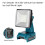 Outdoor Lighting LED Work Light 15W LED Floodlight for  14.4-20v Battery Multifunctional Construction Light 2