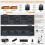 Dual Monitor DP/USB KVM Switch 2 Computers 8K@30Hz Compact 5
