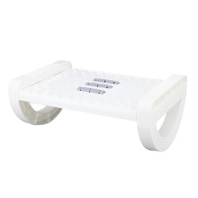 Rocking Foot Rest for Desk, White, 24.5x24.5x37cm, Relieve Fatigue
