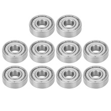 S608Z 8 x 22 x 7 mm Compact Structure Stainless Steel Ball Bearing for Longboards Roller Skates Parts Pack of 10