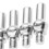22 Pieces IPT-60 PT-60 IPT-40 PT40 Plasma Cutting Torch Electrode Protective Cover Holder 5