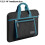 Bolsa Impermeável para Laptop, Bolsa para Tablet, Bolsa Portátil para Notebook, 13,3-14 Polegadas, Preta+Turquesa 10