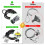Laptop Lock Cable for Laptop Computer Lock 6x2.5mm Small Keyhole Security Anti-Theft Notebook Padlock 4