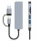 5  2-In-1 USB 3.0 HUB Type-C Adapter USB3.0+USB2.0++TF Multi-Port USB Splitter Expander for PC Computer 5