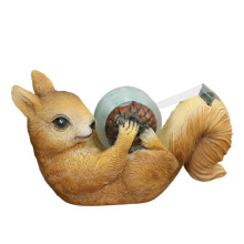 Adhesive tape holder made of resin – enchanting squirrel tape cutter