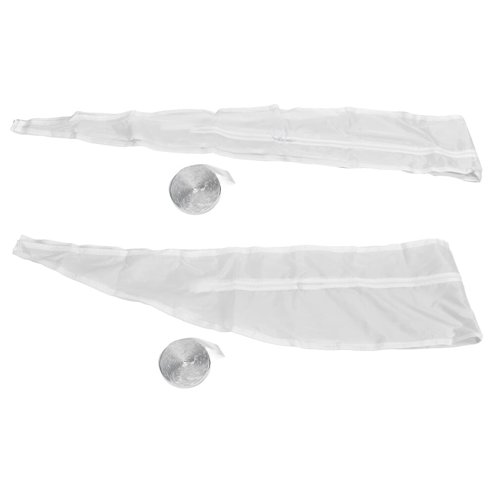 Air Conditioner Window Sealing Cloth, Portable Ac Vent Kit, 3M Seal With Zip And Doublesided Tape, Universal Fit 9412369281685