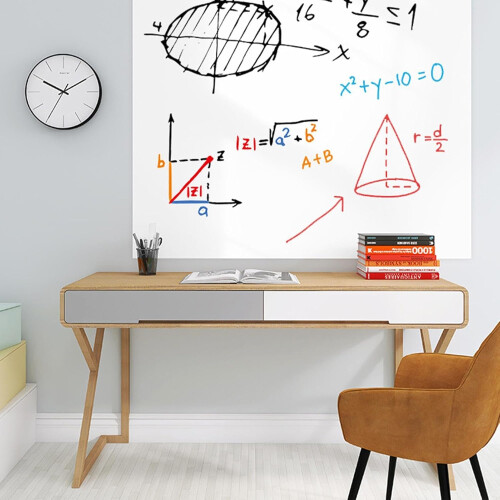 Whiteboard Wall Paper  Self Adhesive, Electrostatic, Removable (45 cm x 5 m) 1