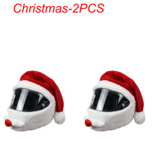 Accessorio per casco, casco di peluche con disegni di cartoni animati, casco protettivo, Natale - 2