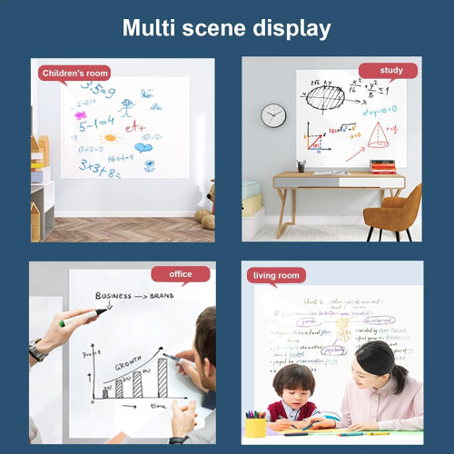 Whiteboard Wall Paper  Self Adhesive, Electrostatic, Removable (45 cm x 5 m) 2