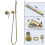 Wall Mounted Hot and Cold Water Showerhead Shower Set Shower Set Silver 3