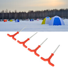 4 pcs Fishing Tent Ice Drill Set, Plastic & Stainless Steel, 254g