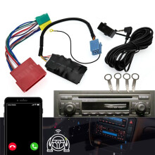 Bluetooth 5.0 AUX Freisprecheinrichtung 8-Pin Adapter A2DP Musik-Audiokabel für Audi A3 8L 8P, A4 B5-B7, A6 4B, A8 4D (Quadlock)