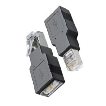 2 Stück USB-zu-RJ45-Ethernet-Adapter für Router und Computer, Netzwerk-Dongle, 100 Mbit/s