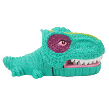 Dinosaur Bite Finger Toy for Kids - Green Musical Fun Dentist Play Toy