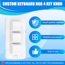MK321U Programmierbare Makro-Mini-Tastatur, mechanische Tastatur mit 3 Modi, Gaming-Tastenfeld für Spiele und Multimedia MK321