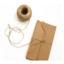 Natural Jute Rope, 8mm x 5m, DIY Crafts, Gift Packaging, Wedding Decor, Burlap String, Natural Color