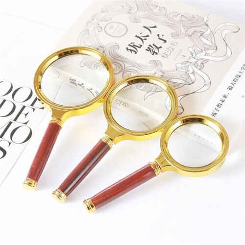 Handheld Magnifier 60/70/80/90mm Lens Magnifier Suitable for Science, Elderly Reading, Checking Maps 2