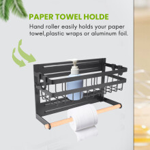Magnetischer Papierhandtuchhalter für Kühlschrank, magnetischer Papierhandtuchhalter für Gewürzregal, Aufbewahrungsorganizer für die Küche