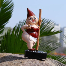Pole-Dance-Gnome-Statue aus Kunstharz, tanzende, sexy Stripperin und weibliche Figur für die Vitrine, personalisierbar, lustig