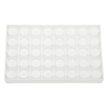 Vial-Rack für Autosampler-Vials, Vial-Tray-Halter, 40-Well-Stapelbarer Reagenzglas-Rack, Vial-Halter, 20 ml, Weiß
