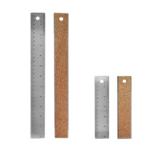 Metalllineal aus Edelstahl mit Korkrückseite, 6 Zoll und 12 Zoll, gerade Kante, Korkbasis, Metalllineal mit Korkrückseite