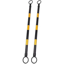 Retractable Cone Bar 2Pack, Traffic Cone Pole for Parking Lot Safety and Construction Site, Yellow