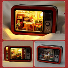 DIY-Hütte, handgefertigte Blechdose, Erinnerungsmodell für Kinder, Spielzeug, Geburtstagsgeschenk TH19