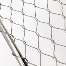 304 Stainless Steel Wire Mesh Fence Net 5cm RustProof Flexible Rope for Garden Farm Animal Barrier 2x8m