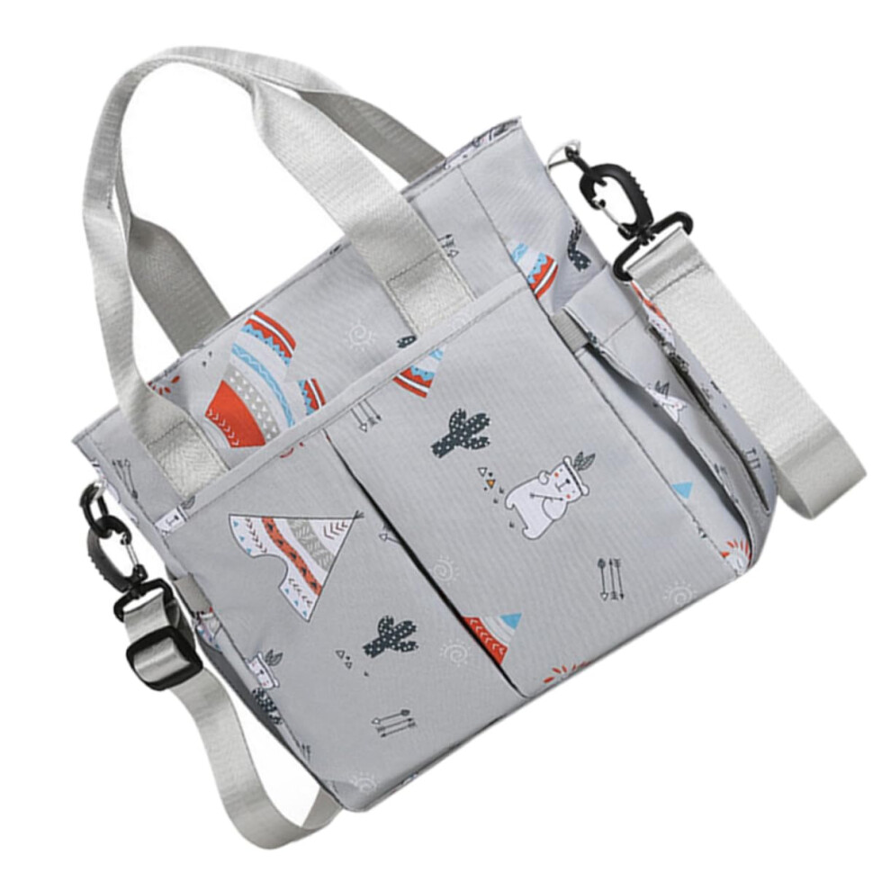Diaper Bag Insulated Bottle Compartment, Aluminum Foil, Large Capacity, Multi Partition Stroller Organizer, Travel Ready