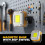 Rechargeable Work Light, 2Pack Double-Sided Portable Work Lights ,Magnetic Inspection Light with 1/4 Inch Tripod Mount 7