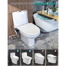 WC-Sitzzubehör, nicht elektrisch, selbstreinigend, Doppeldüse, Warm- und Kaltwassermischung, Badezimmerzubehör G1/2