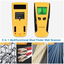 3-in-1-Metalldetektor: Findet Metall, Holzständer, Wechselspannung und stromführende Leitungen. Wandscanner und Wanddetektor.