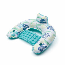 Inflatable Pool Float Chair with Cup Holder and Backrest Portable Lounge Float for Pool, Beach, Lakes, Summer Relaxation, Color 2