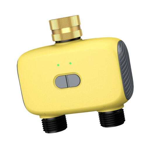 Automatic Irrigation Timer Double Outlet App Controlled Weather Resistant Water Timer For Lawn And Garden