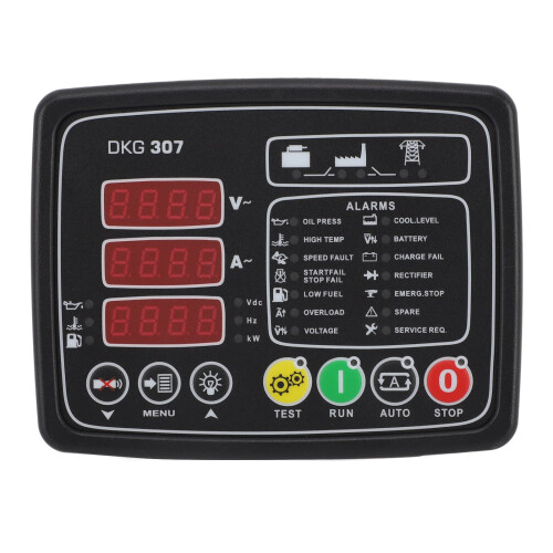 Generator Set Controller with Automatic Start Stop Control LED Digital Tube Display Modular Structure Design Flame Retardant ABS Plastic Shell Easy 1